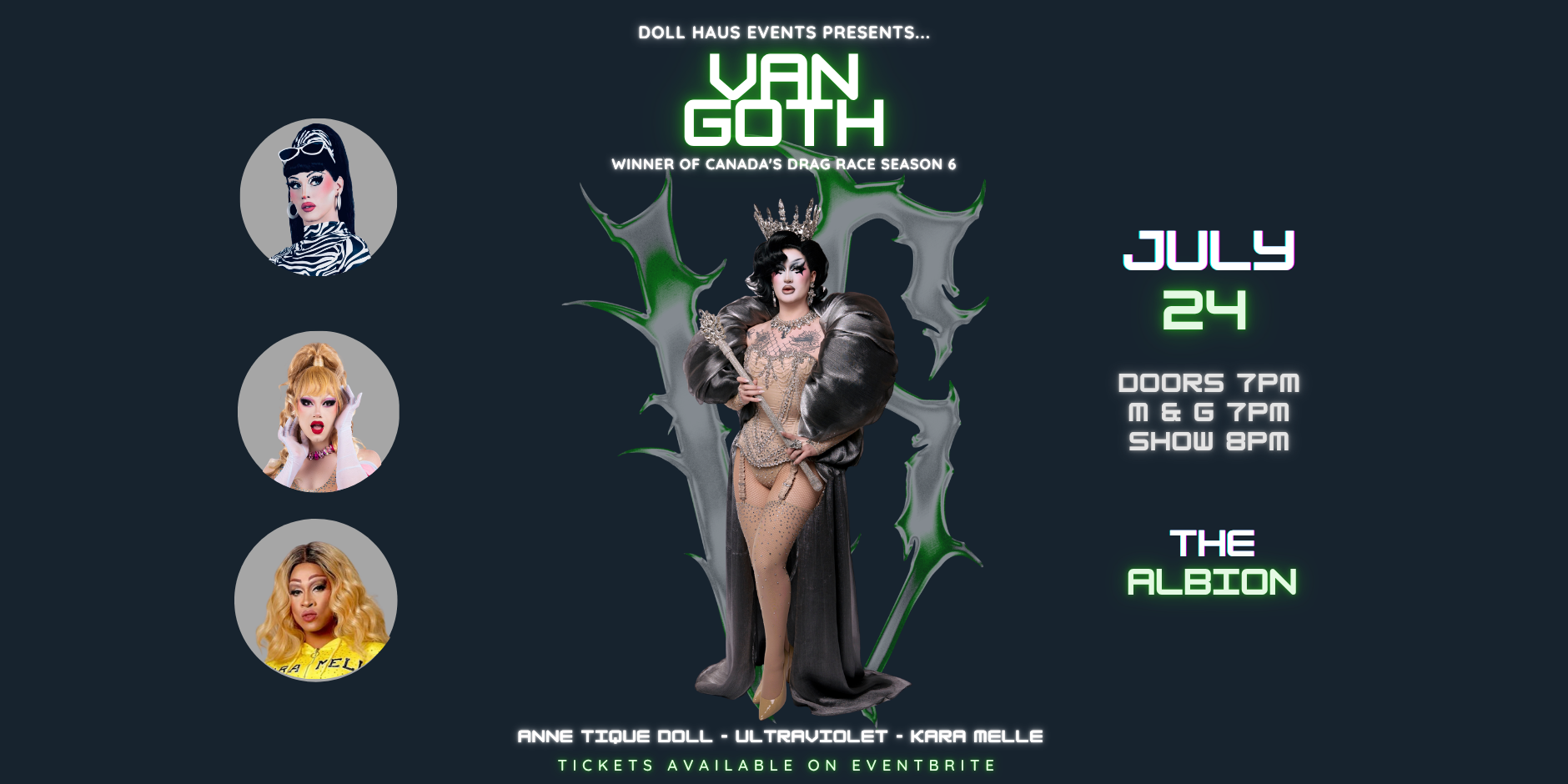 VAN GOTH (WINNER OF CANADAS DRAG RACE S6) LIVE IN GUELPH!