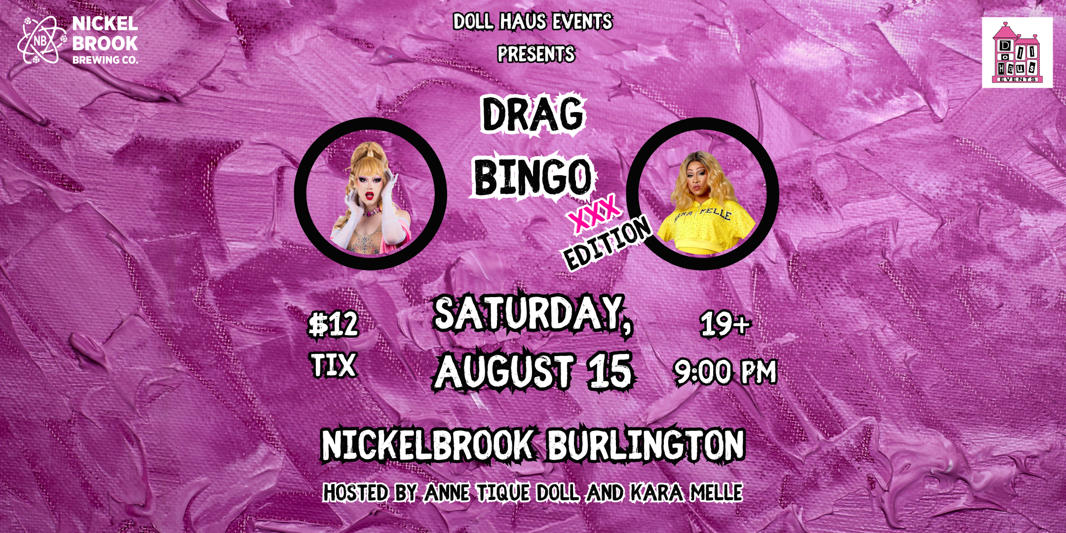 Drag Bingo at Nickelbook Brewery Burlington!