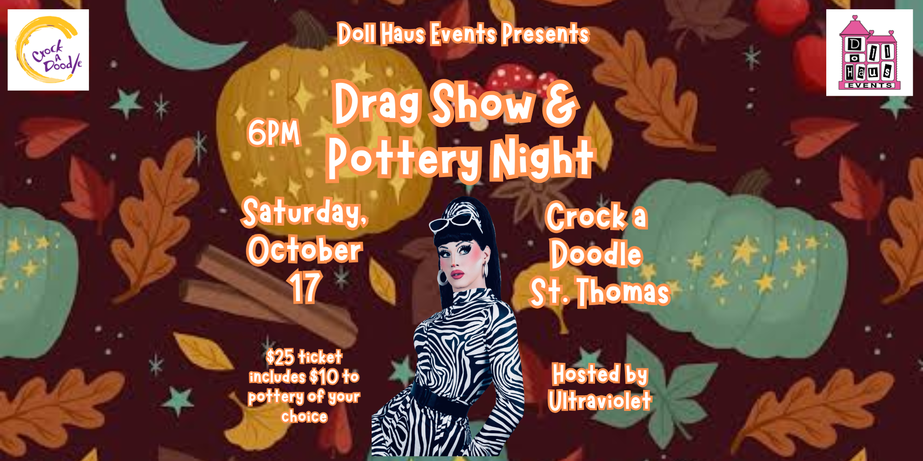HALLOWEEN POTTERY AND DRAG NIGHT! (ST. THOMAS)