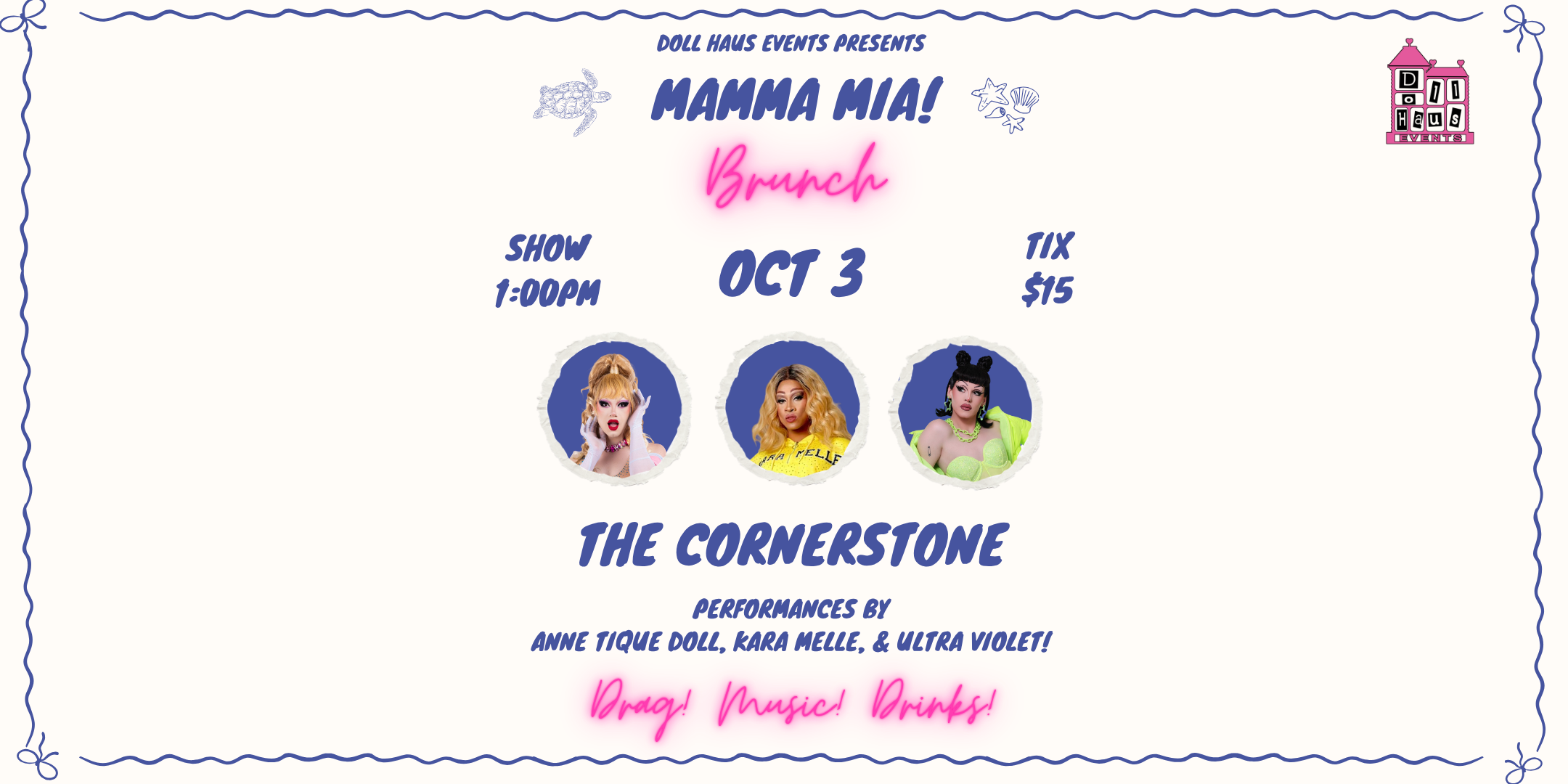 MAMMA MIA Drag Brunch at The Cornerstone IN GUELPH!