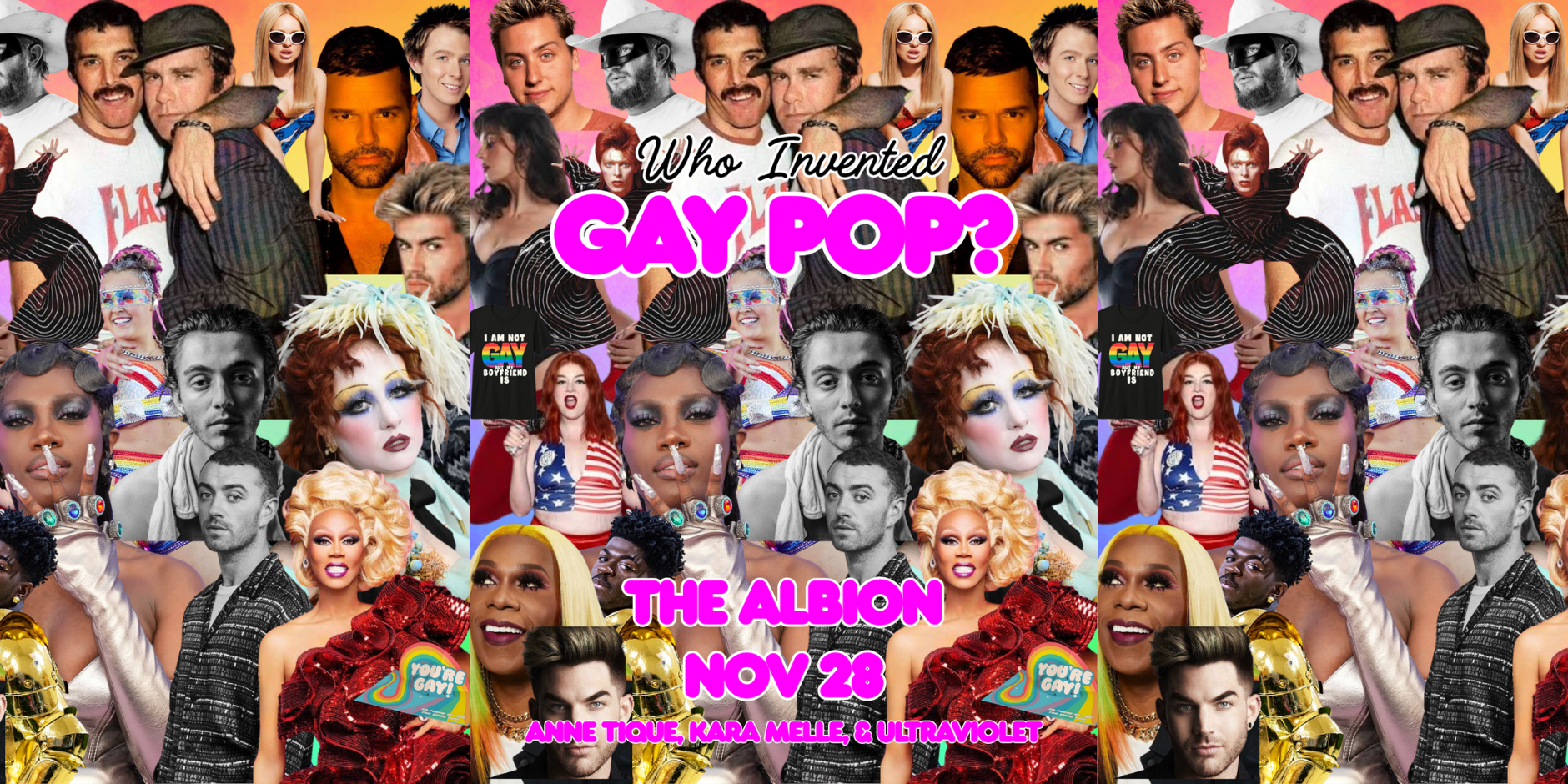 WHO INVENTED GAY POP NIGHT AT THE ALBION HOTEL IN GUELPH!