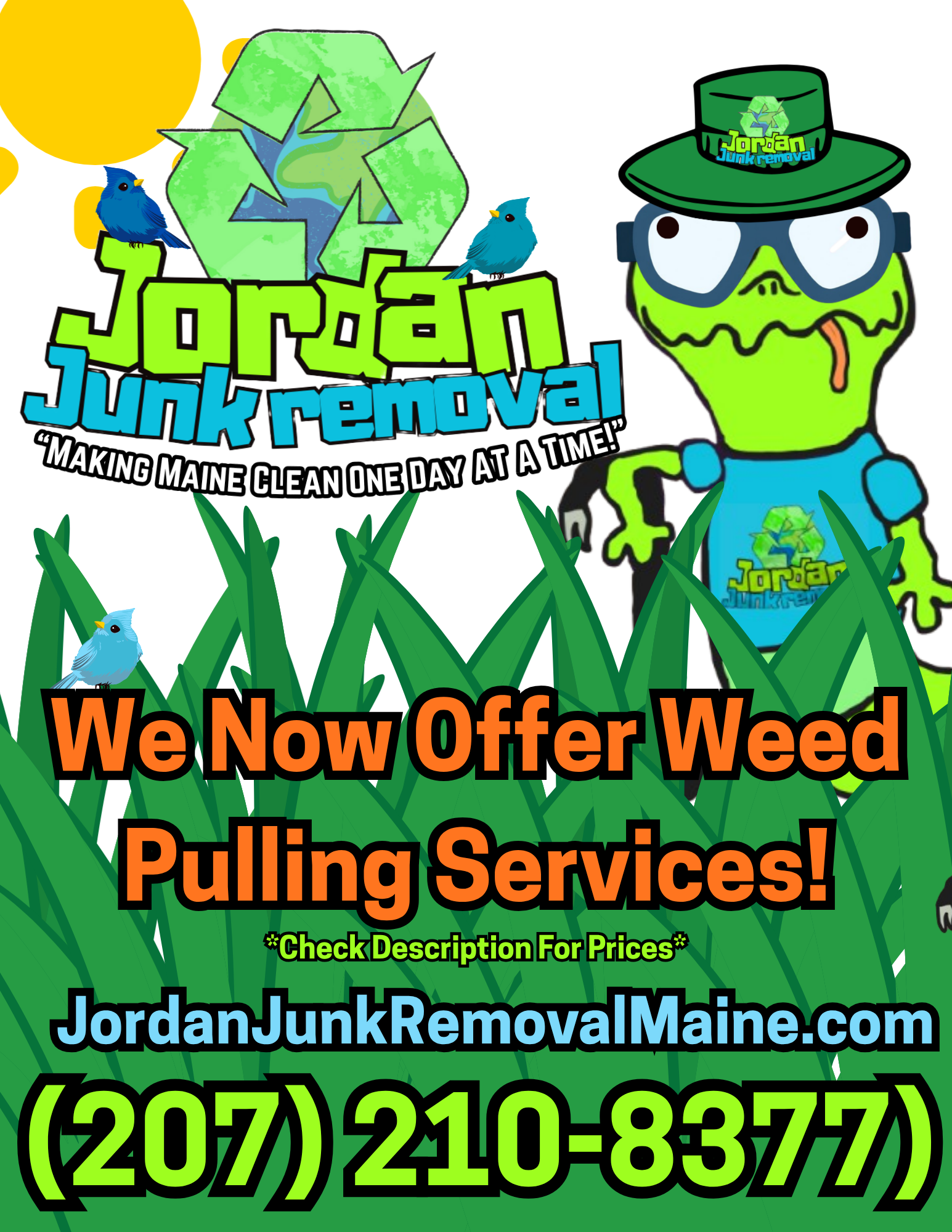 Jordan Junk Removal offers Weed Pulling services&nbsp;