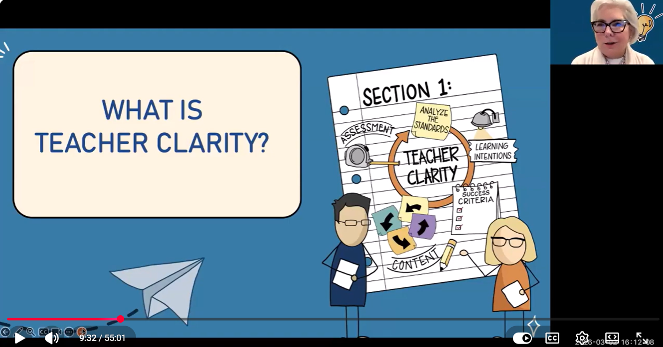   Teacher Clarity 101 : Strategies That Drive Student Confidence and Progress webinar 
March 2026