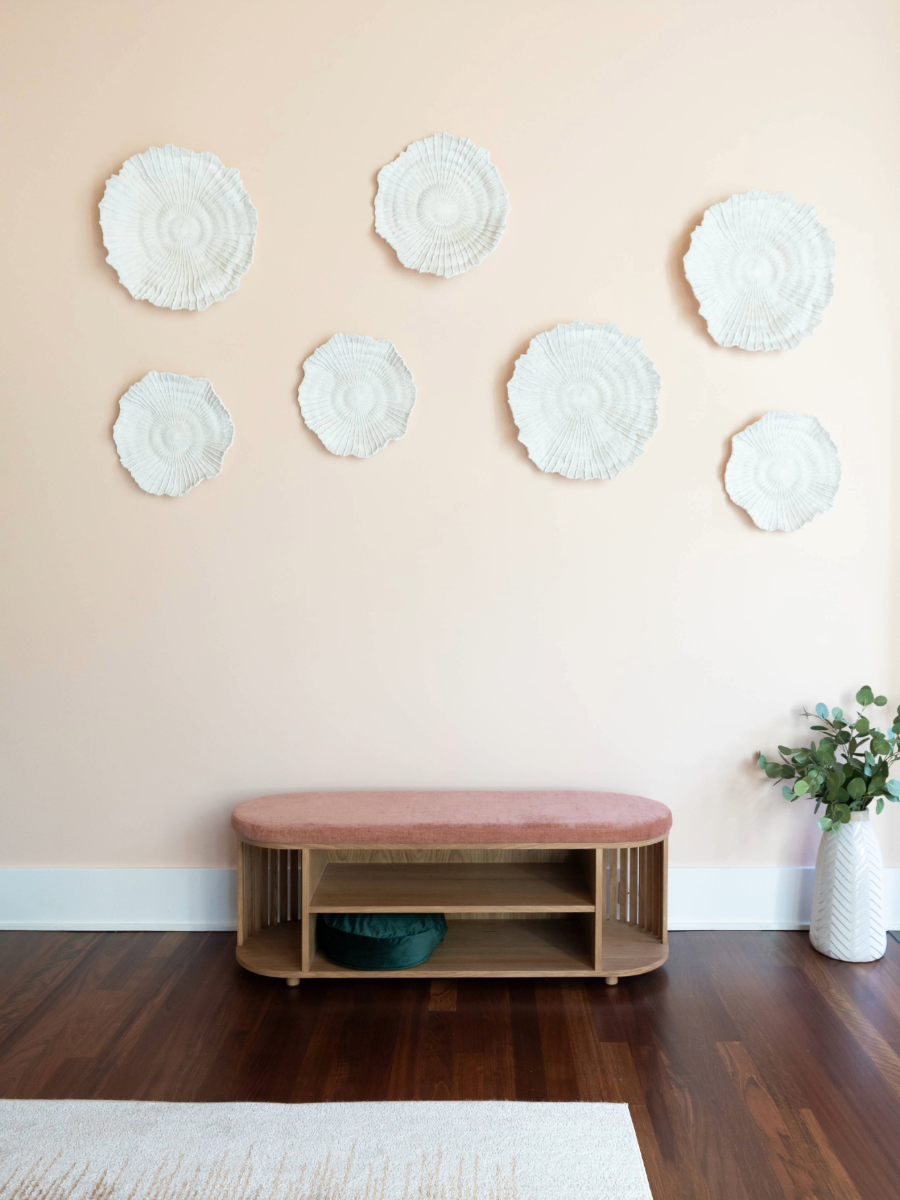 Uttermost wall art in CCA Caring Cabin meditation pavilion Design With Refinement