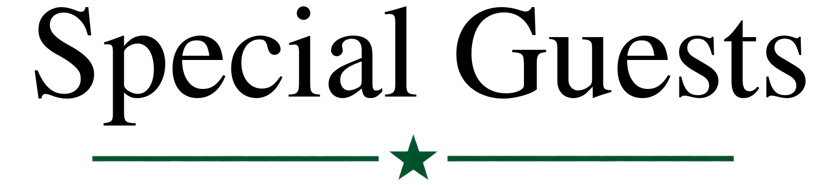 Six awards with a black background and green ribbons; four are in transparent cases with a circular emblem, and two are in black cases with a circular emblem.