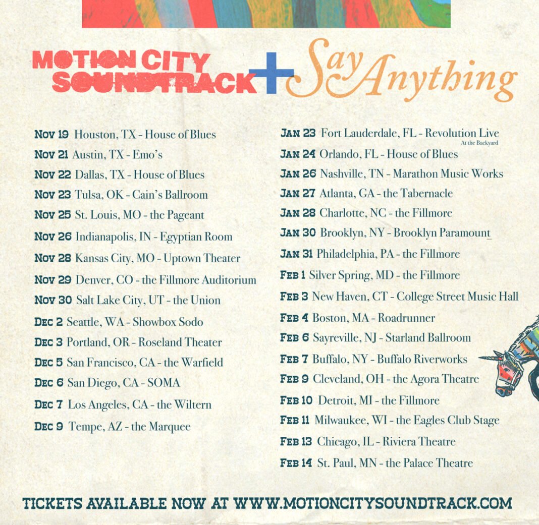 Motion City Soundtrack &amp; Say Anything 