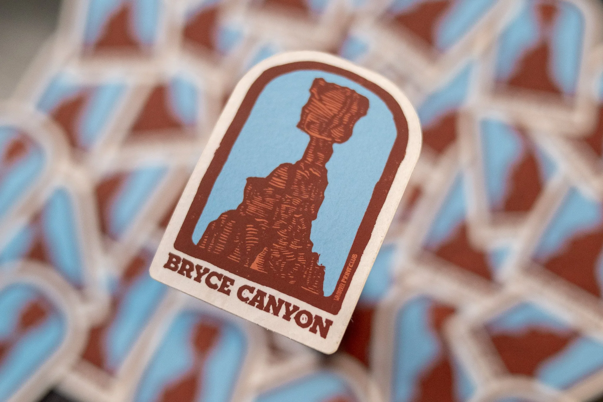 Red Rocks of Thor's Hammer Sticker