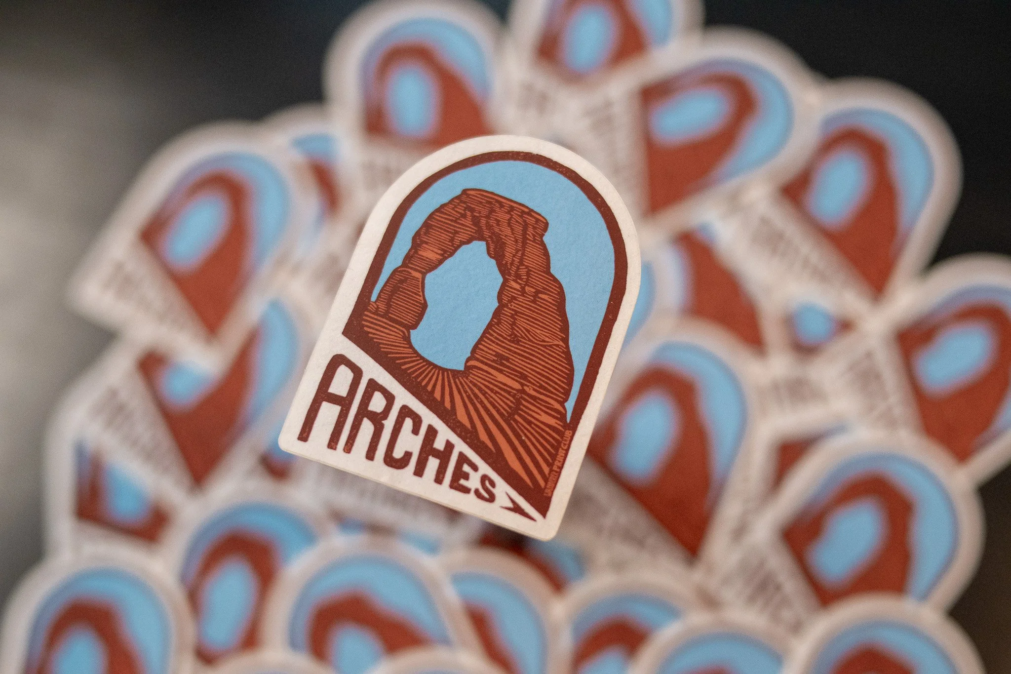 Red Rocks of Delicate Arch Sticker