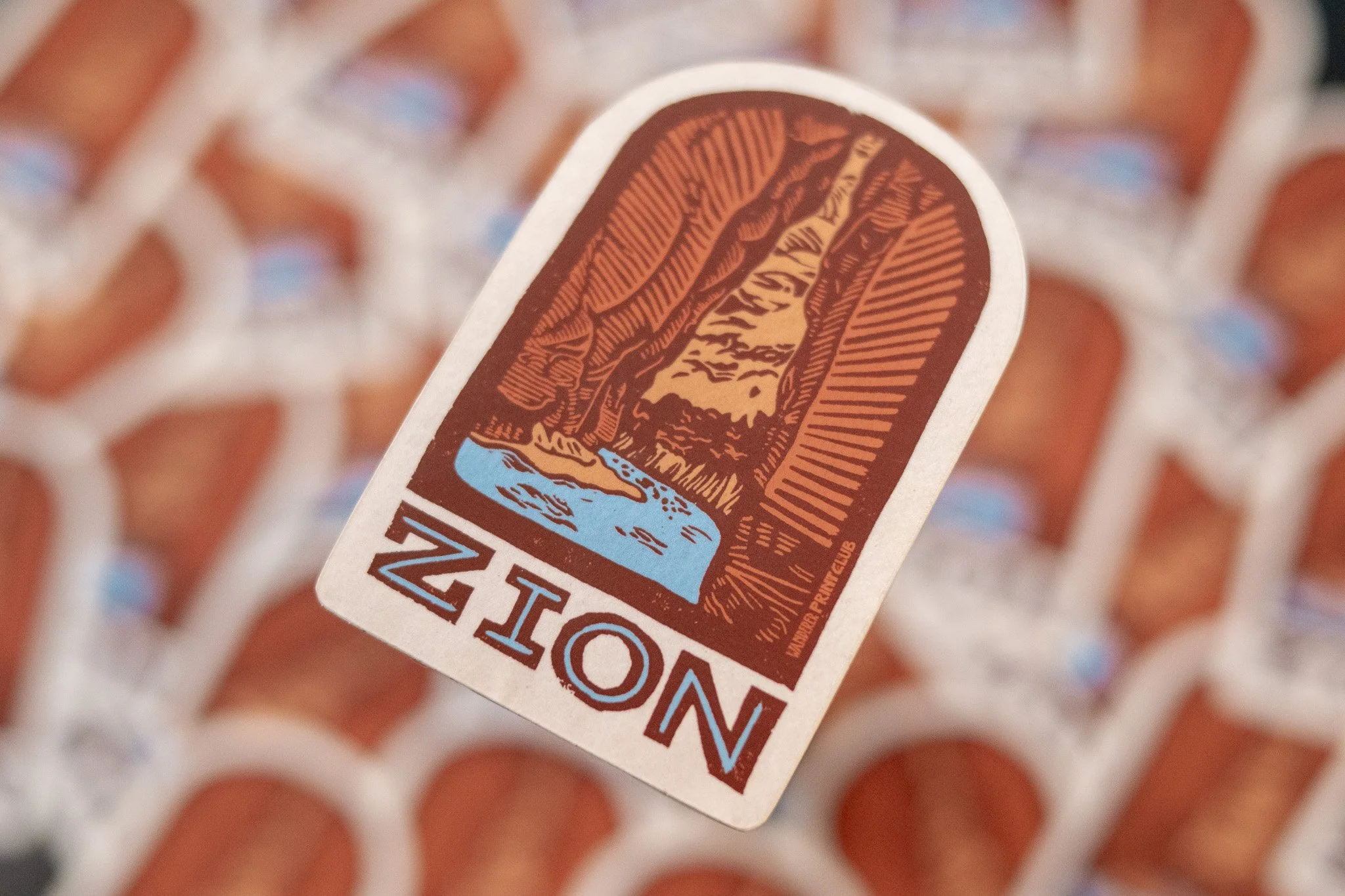 Red Rocks of the Narrows Sticker