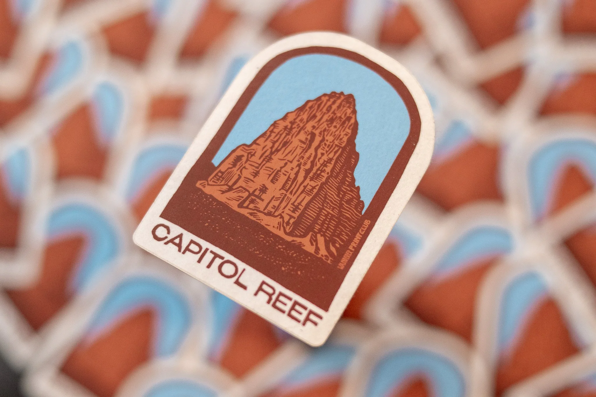 Red Rock Temple of the Sun Sticker