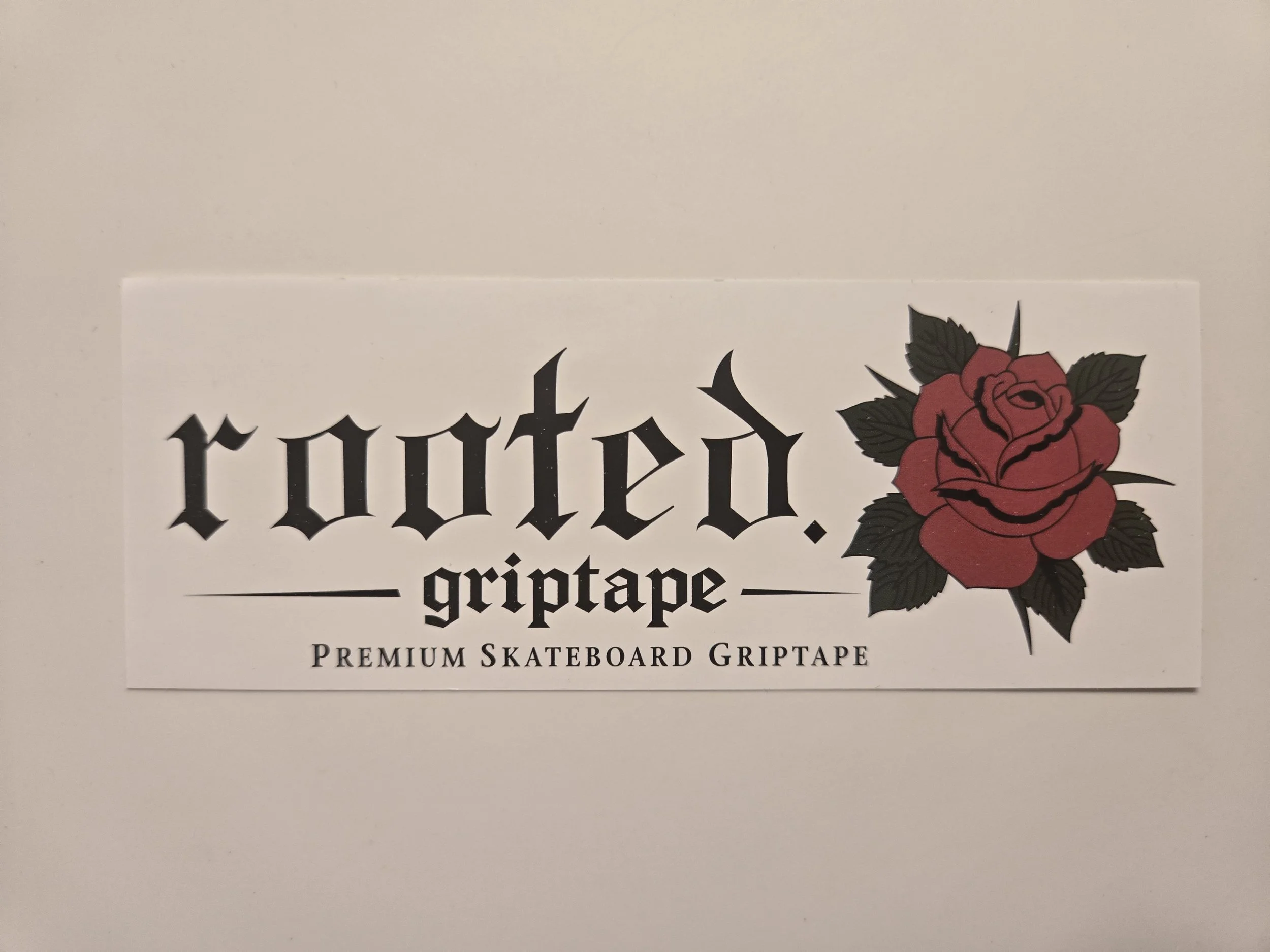 Rooted Griptape Logo Sticker - 5" × 2.5"