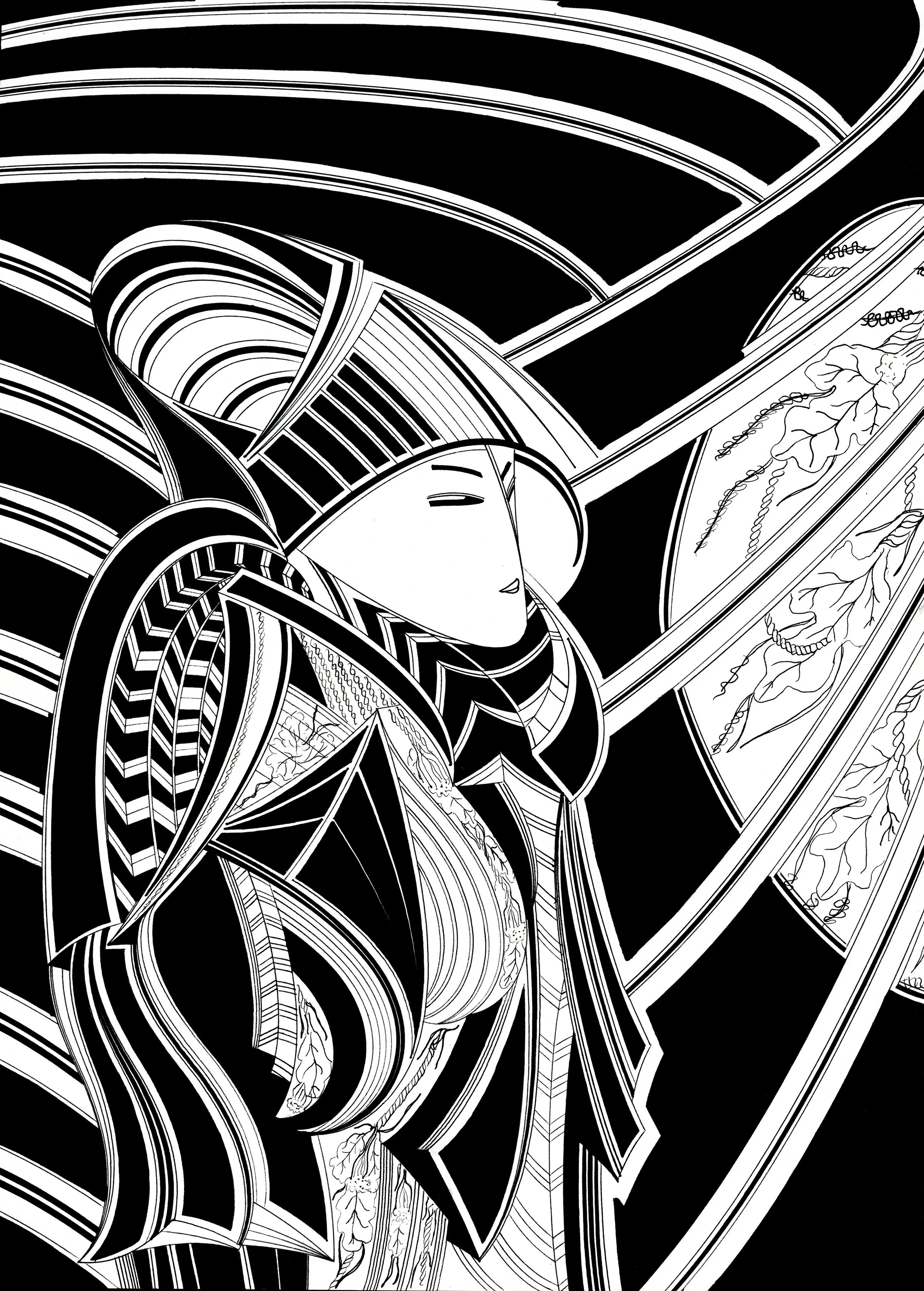 JAPAN (black pen & ink)