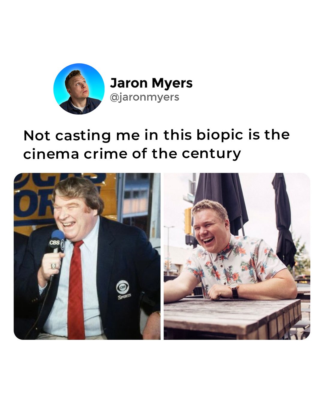 I would have crushed this role and I'm mad about it