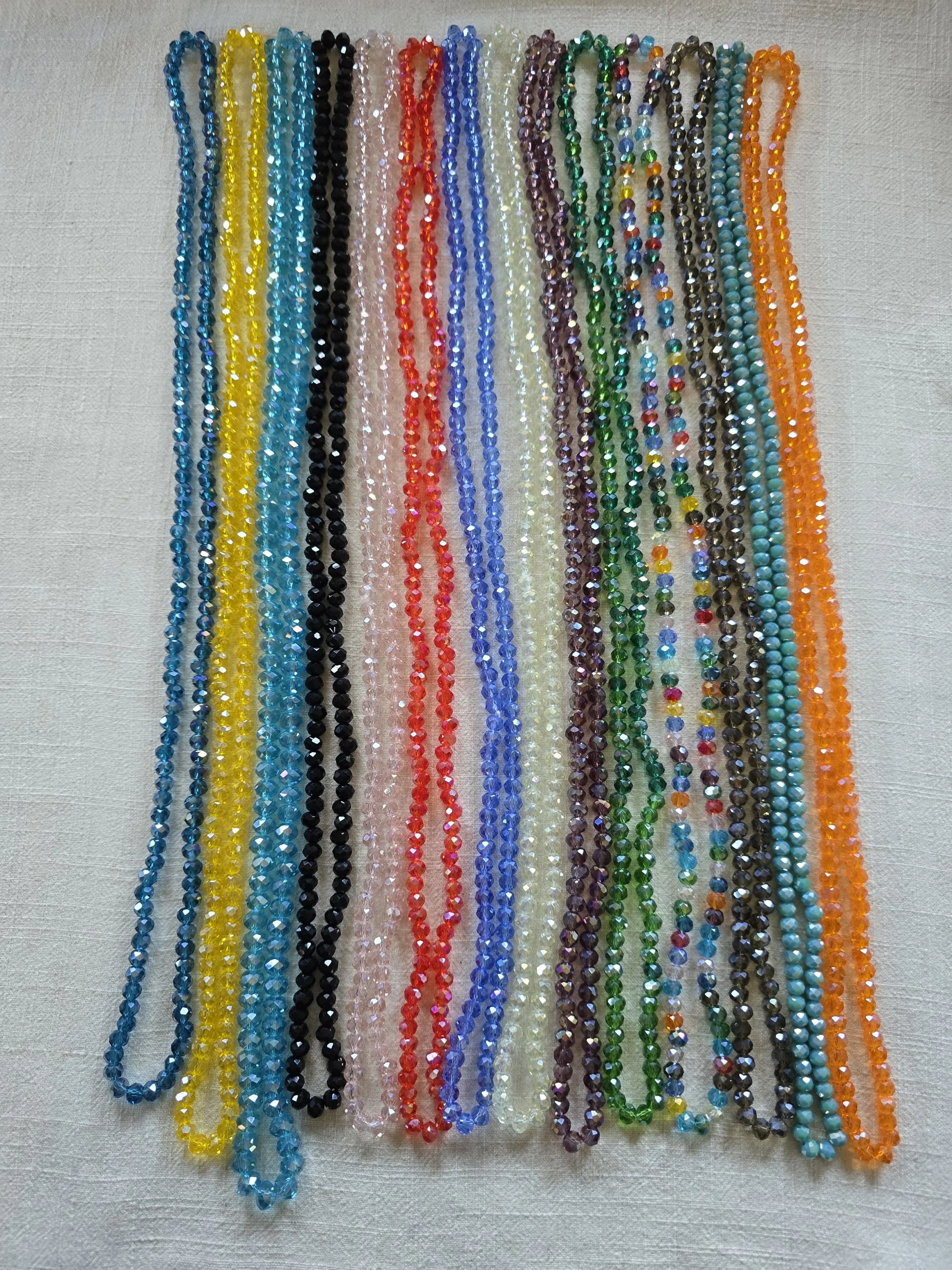 Glass Crystal Beaded Necklace