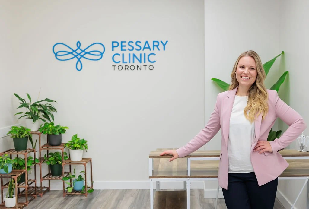 Cara McDougall MPT, physiotherapist and clinical director at Toronto Pessary Clinic, specializing in pessary fitting and care.