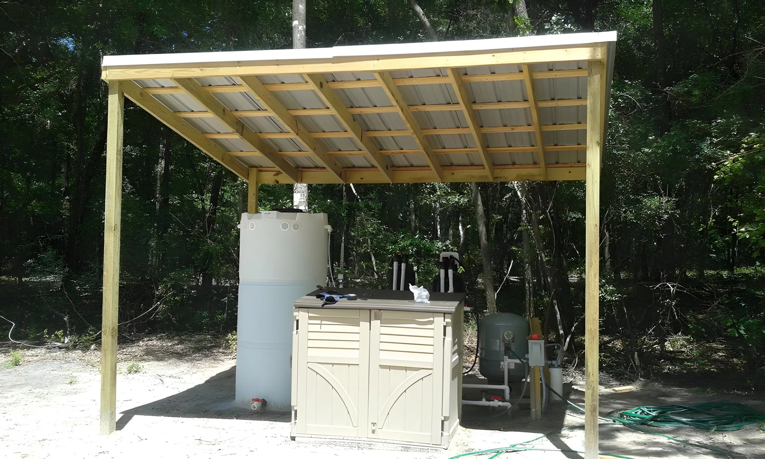 Whole home water treatment with aeration, sulfur and iron filters, and a softener to remove rotten egg smell, sulfur odor, iron stains, hardness, and bacteria. Reverse osmosis for drinking water.