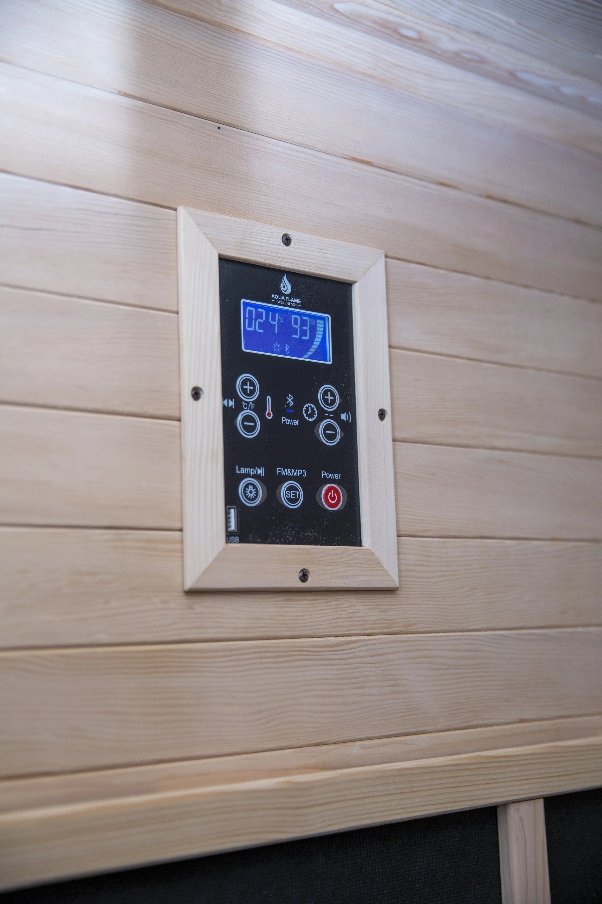 infrared sauna control panel bluetooth connectivity