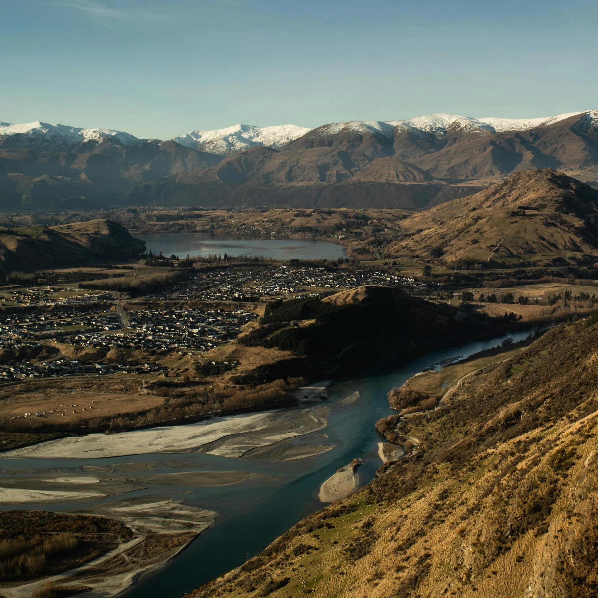 Queenstown and its mountains and rivers