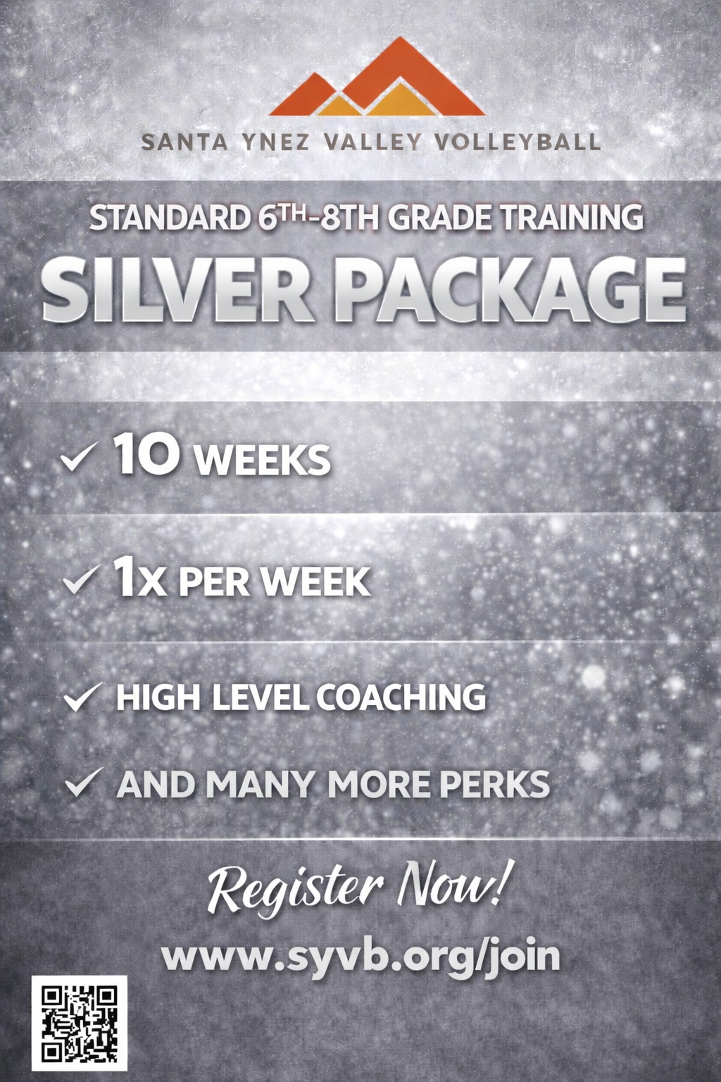 SYVV Summer Girls Clinics Silver Package
