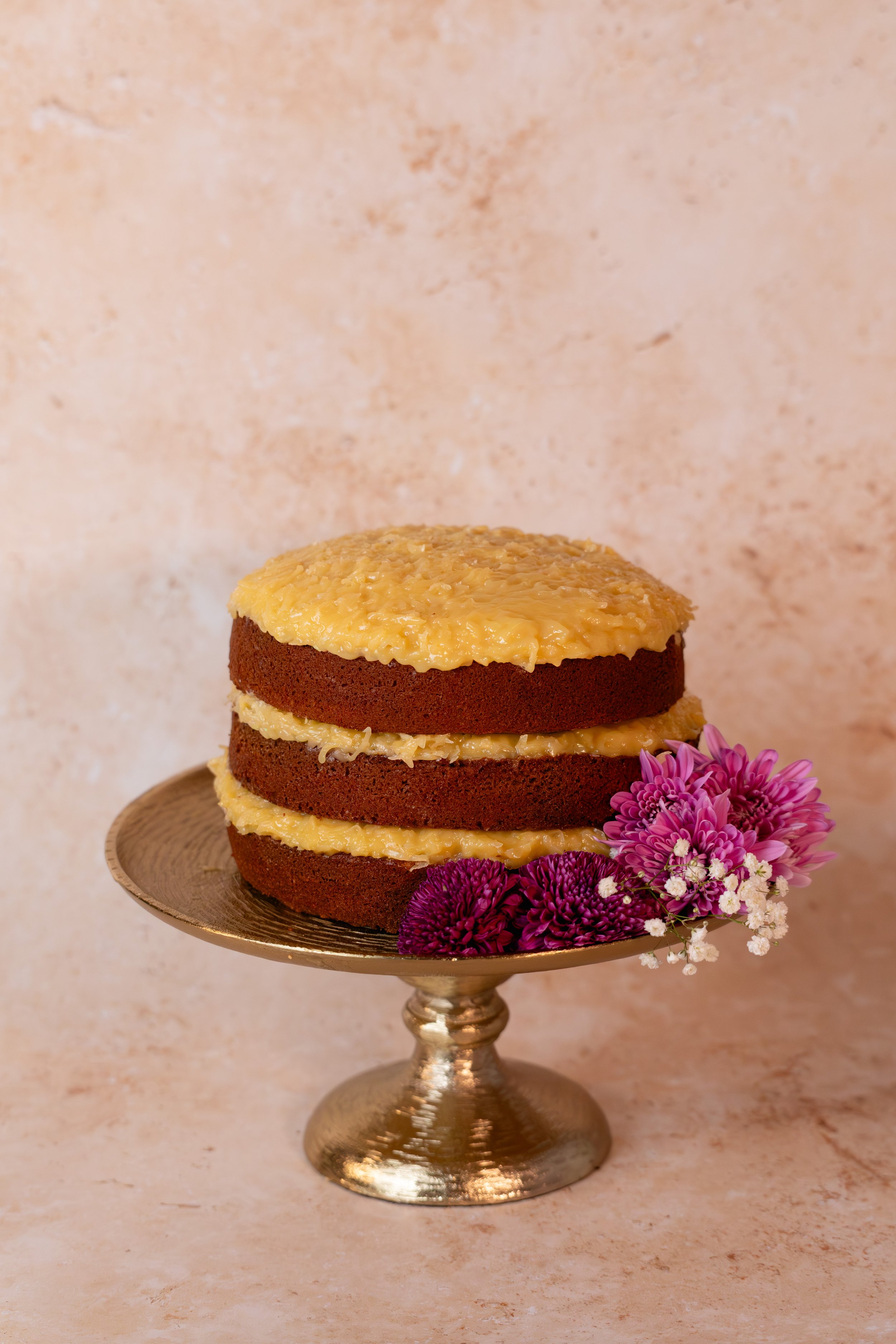 German Chocolate Cake 8" (Serves 12)