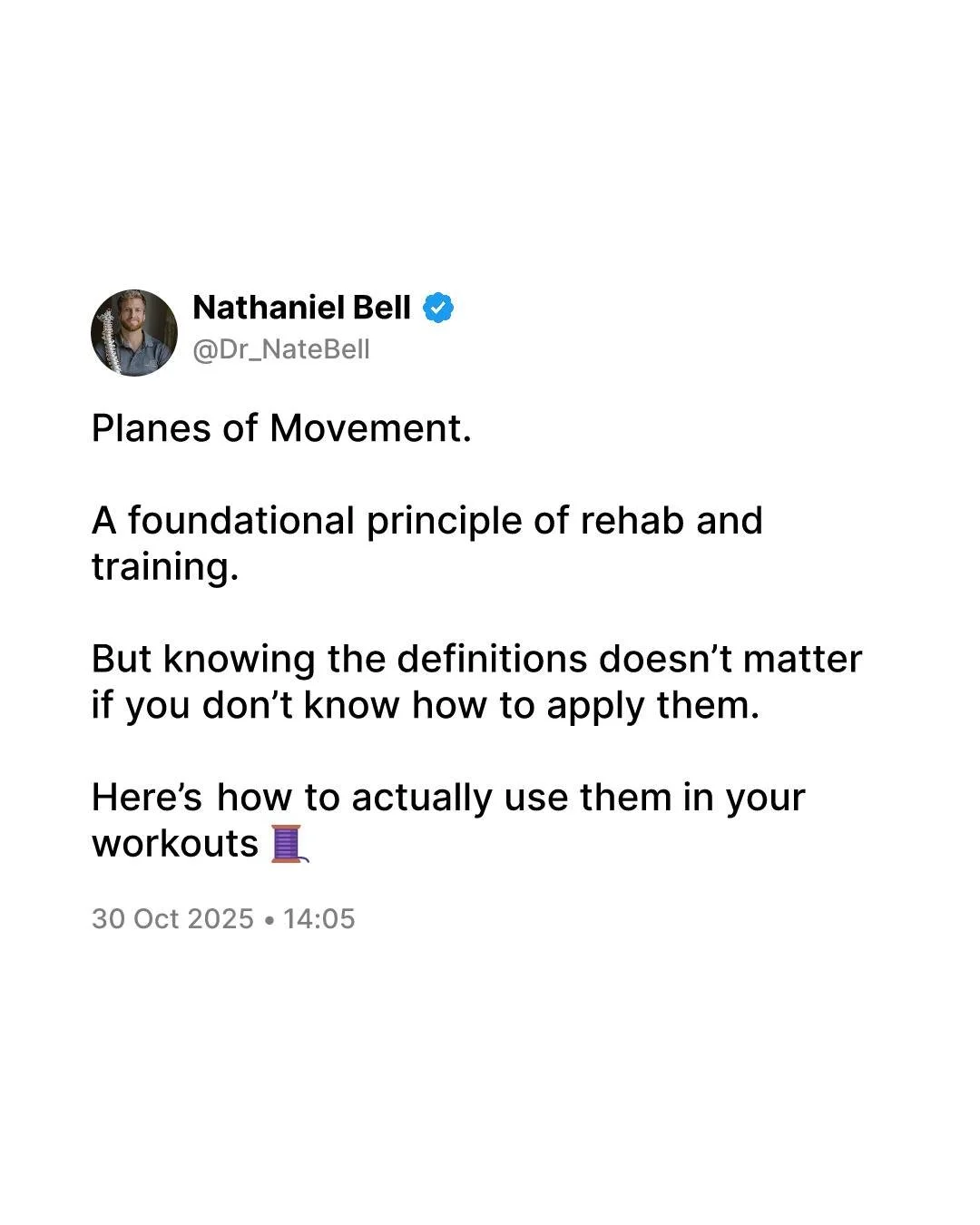 At the end of the day it's all about:

What don&rsquo;t you have? And how can you get it?

If you're ever stuck and don't know what to do in the gym. Just ask yourself those 2 questions, and look for planes you haven't accessed much.

Moving through 