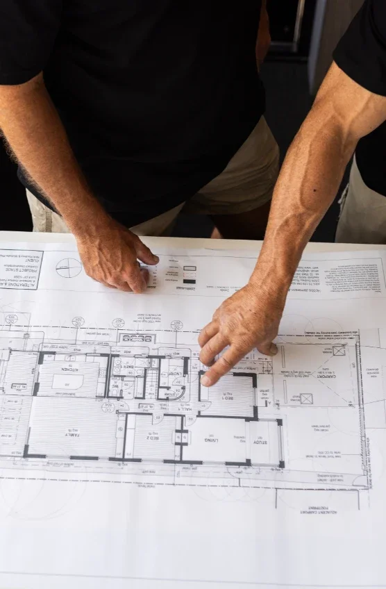 Close-up of Architectural Designs