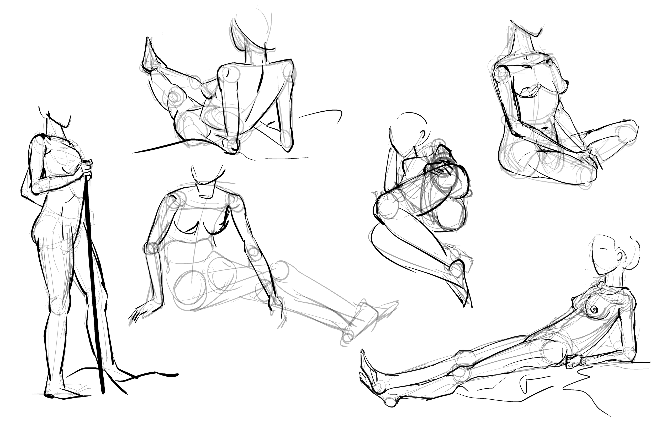 5-10 mins poses