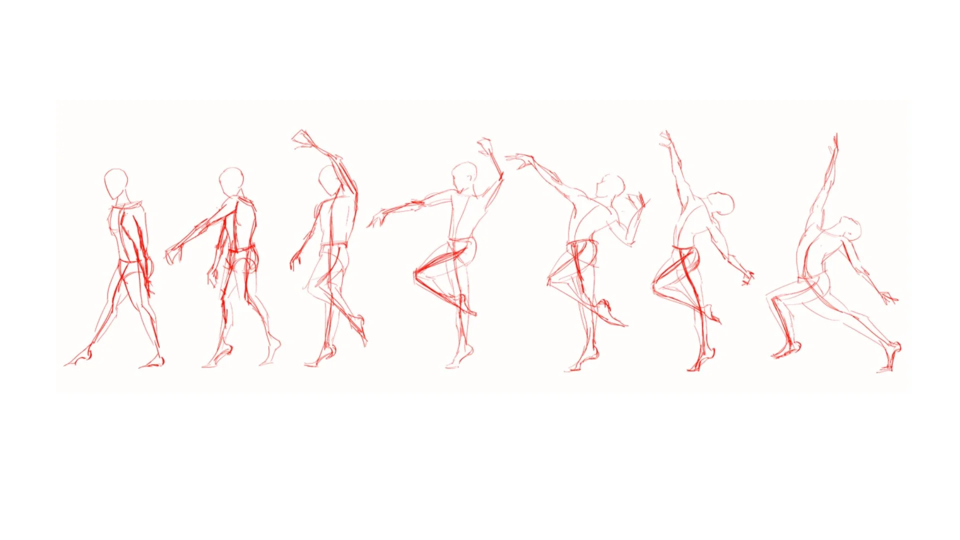 Poses in motion, 2 mins each