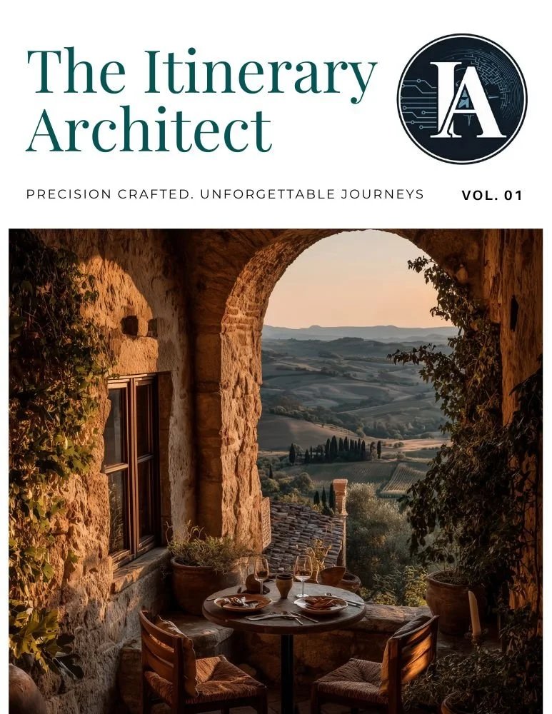 Editorial destination travel guide — bespoke honeymoon and culinary itinerary PDF by The Itinerary Architect