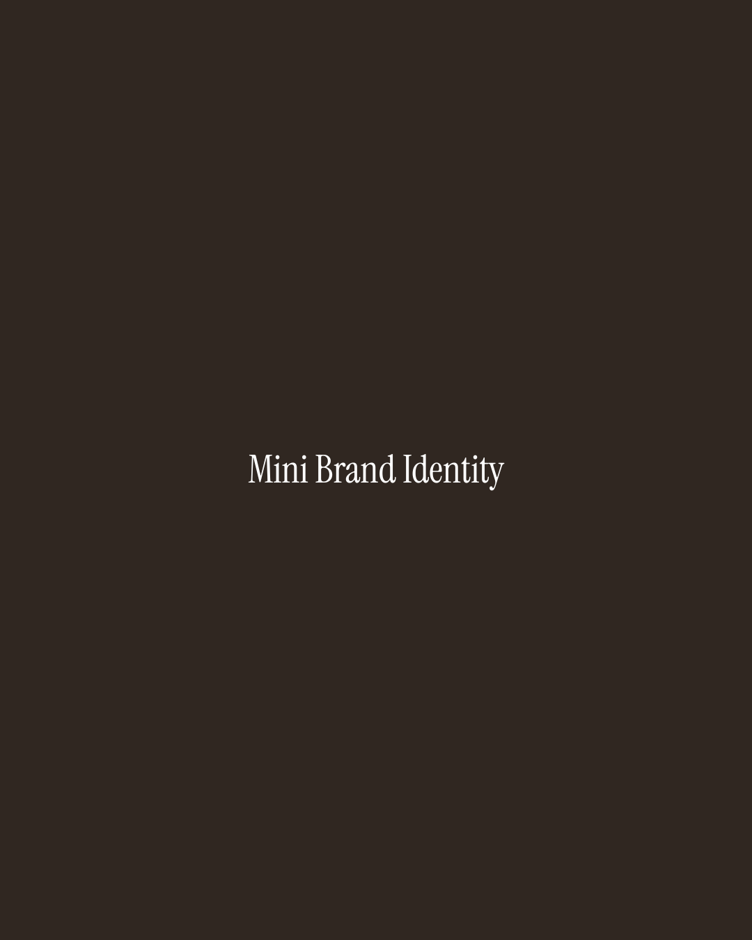 Mini Brand Identity