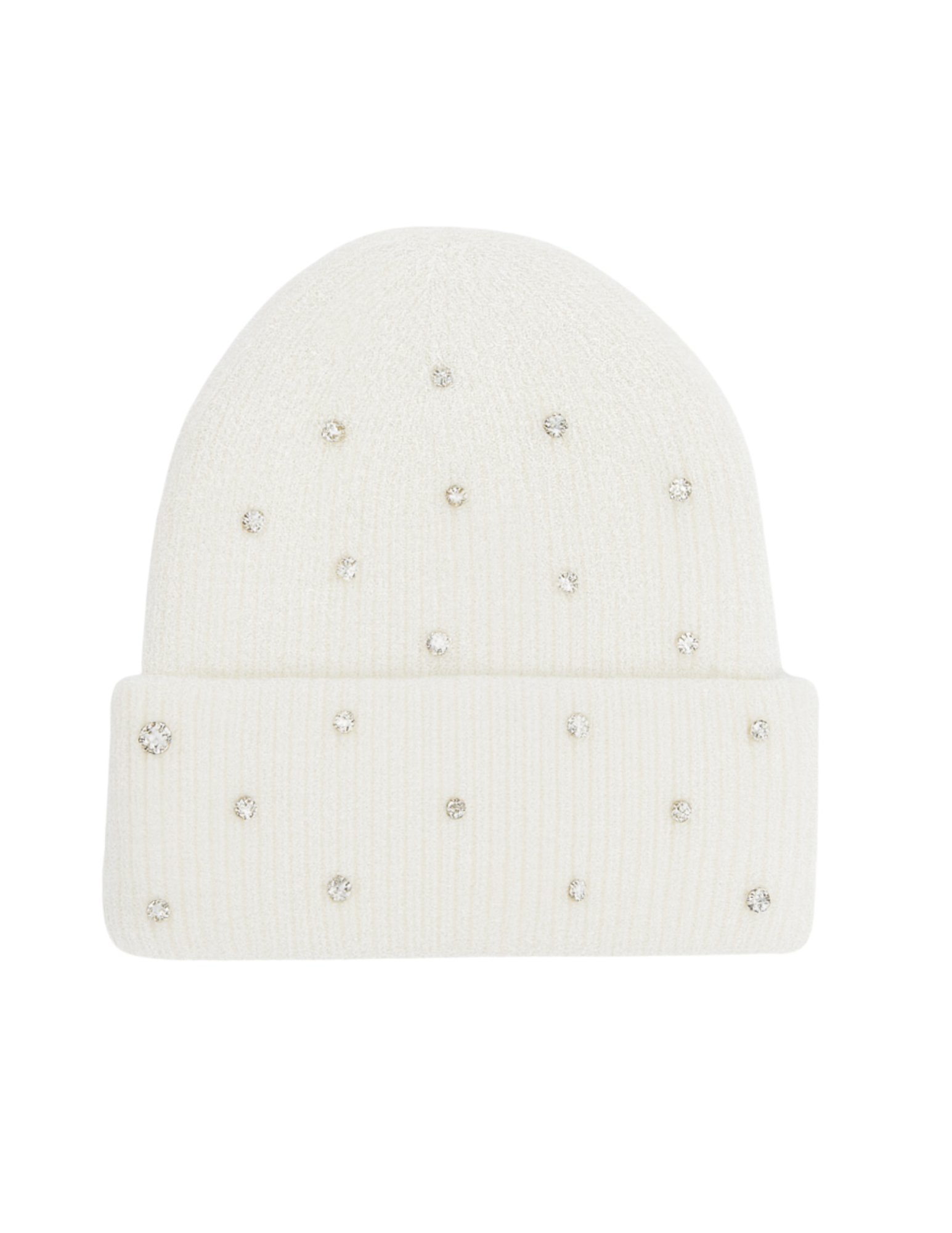 Beverly Hills Farm™ Rhinestone Beanie – White