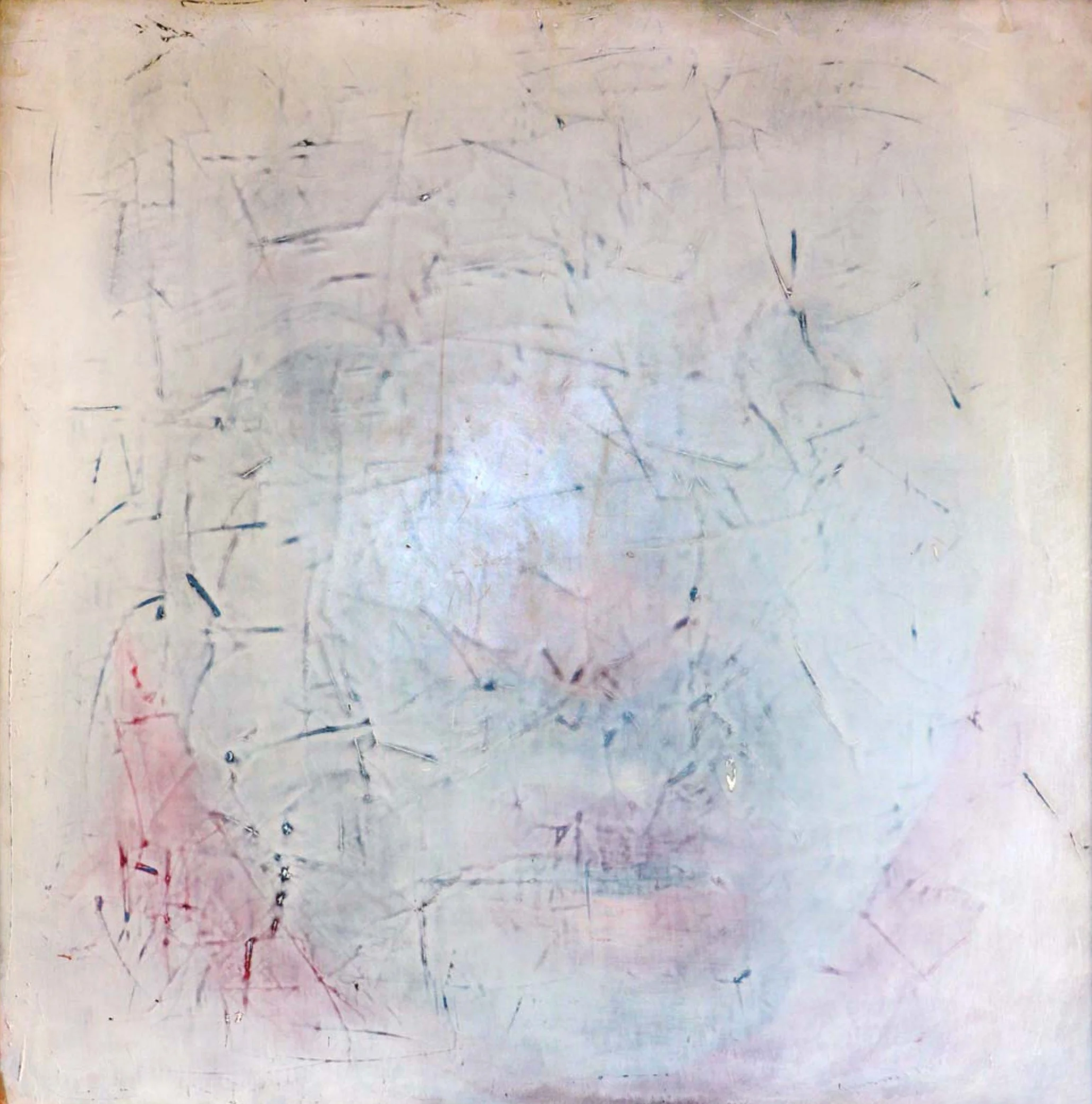 Sotto - 2018 - Acrilico su legno ( lucidato con cera d'api ). cm 93,5 x 93. Collezione privata