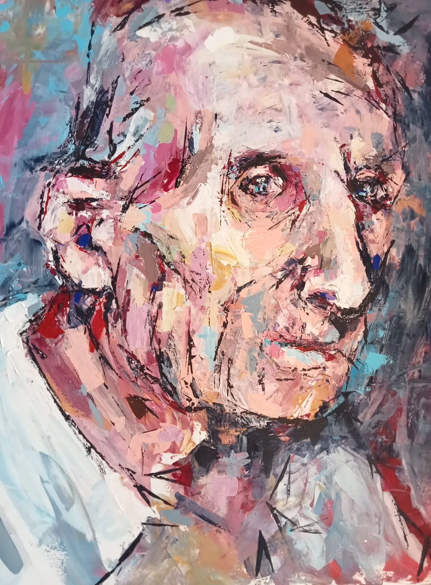 Nonno - 2014 - Acrilico su tela. cm 90 x 70. Collezione privata
