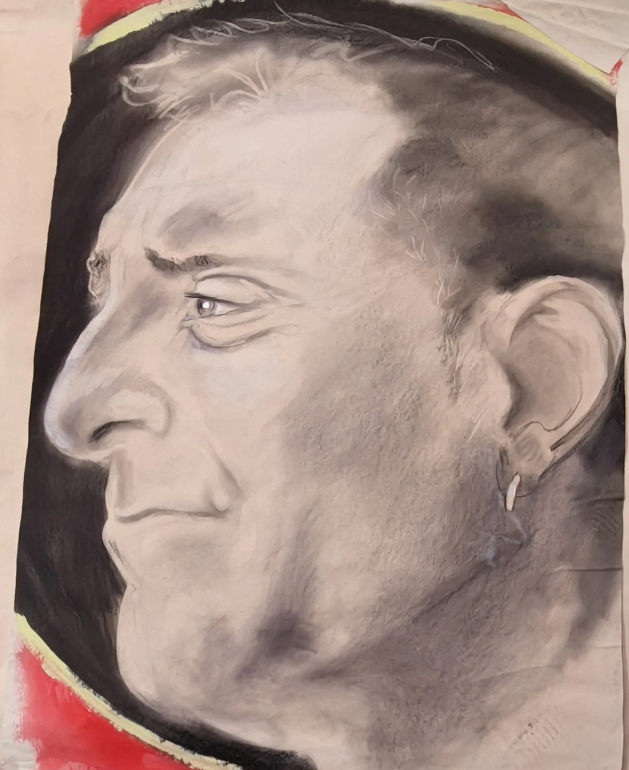 Gianluca - 2010 - Carboncino e acrilico. cm 140 x 70 