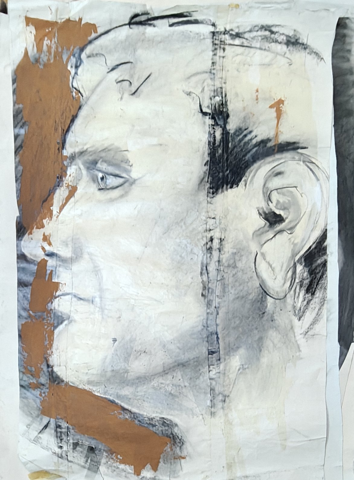 Tonio - 2010 - Carboncino e acrilico su carta. cm 120 x 100