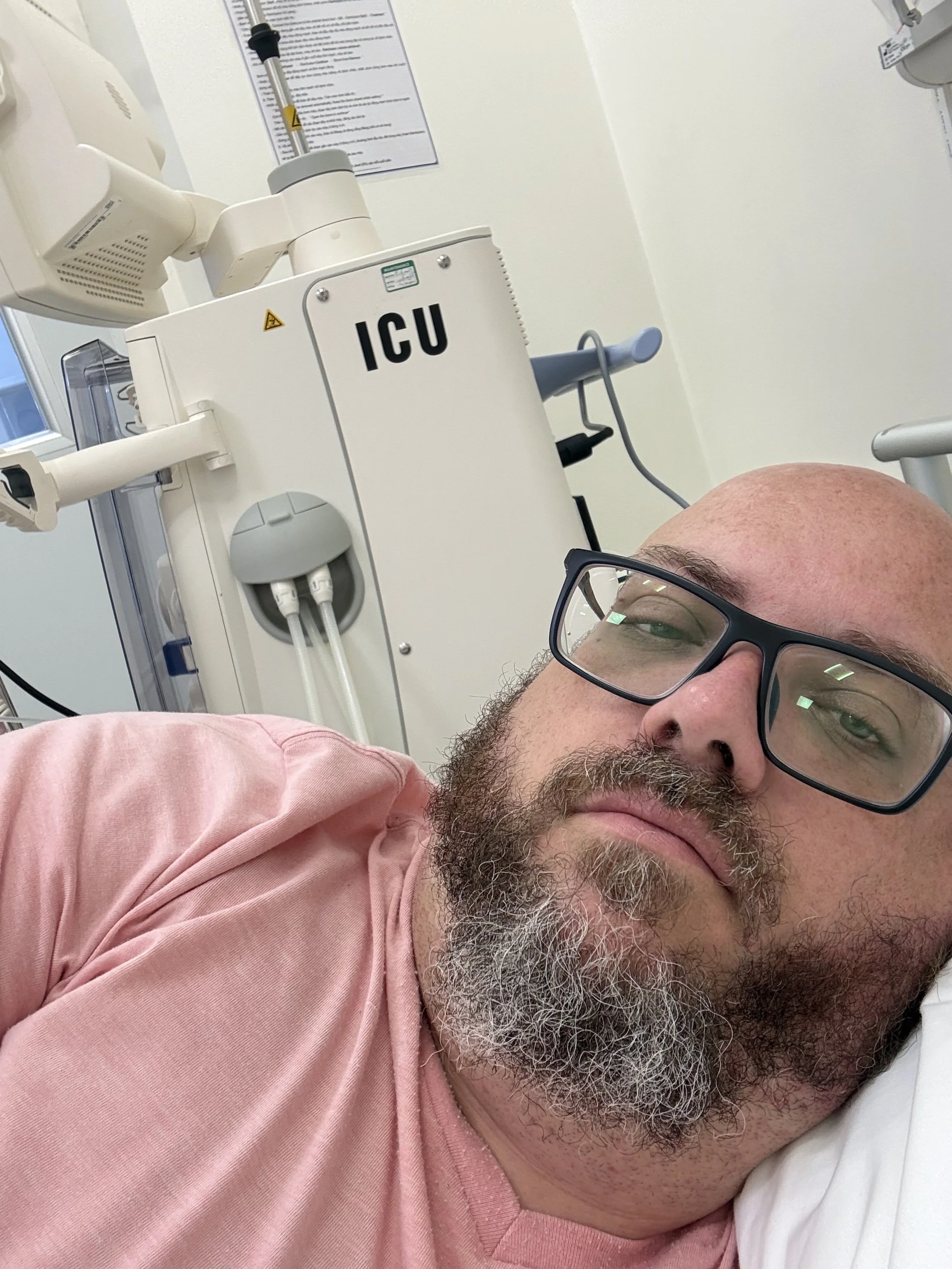 Matthew Stephens in the ICU in Vietnam, experiencing healthcare as provided by a communist country.