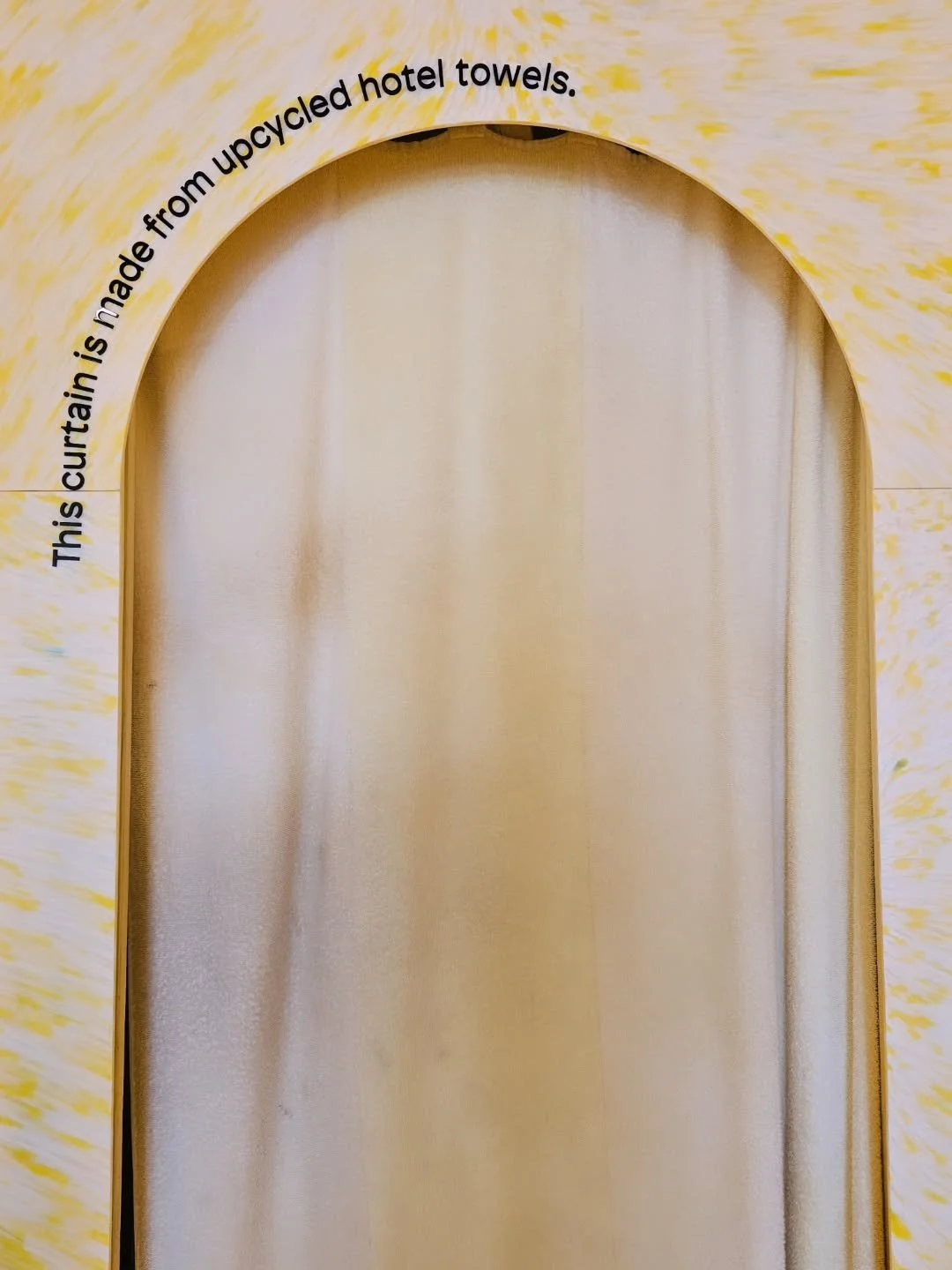 Upcycled hotel towels spotted in the Byron Bay store of @twoobs - as founders of this brand state publicly, &quot;fashion is inherently unsustainable&quot; but sustainability is a journey, not a destination... 
Small businesses are doing it tough (we