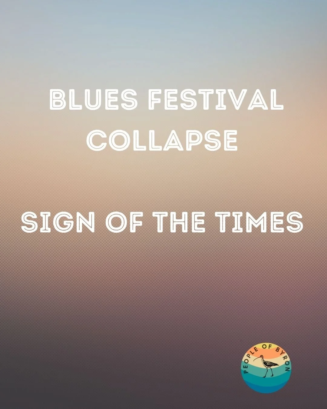 Big festivals. Big promises. Big questions.
If the model isn&rsquo;t working anymore&hellip;it's another sign to rethink how the State Govt and the council support music, culture and community events in Byron.
Short-term ⚡The impacts of this are far-