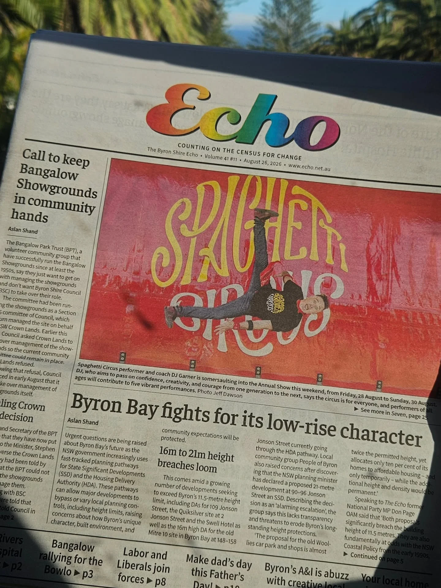 Great to see and hear the issue of State Significant Developments breaching our height limit in the News .. @byronshireecho + on ABC Northcoast this morning with Bride Tanner 📻 
&bull;
➡️ Get informed,sign the petition, keep Byron low-rise 
3 Storey