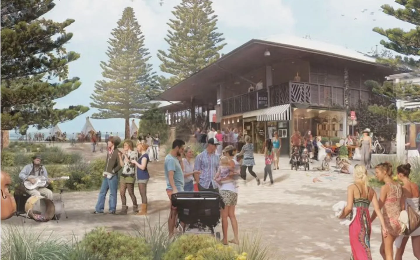 This image is from the Byron Bay Masterplan... which is now 10 years old - we asked Council for an audit late last year.
 It will be interesting to see how much of this visionary document has been achieved, the creative infill buildings, verges plant