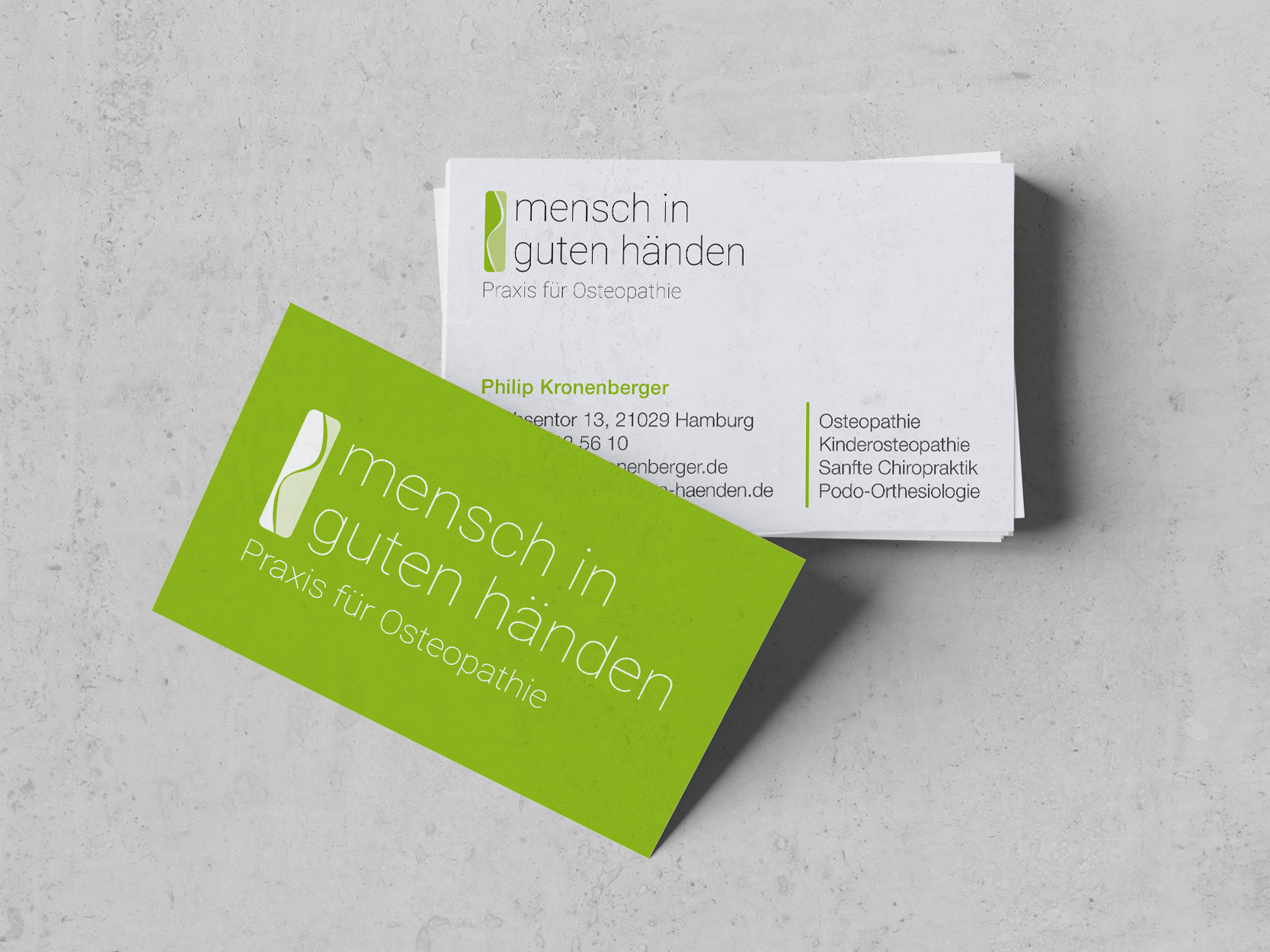 Mensch in guten Händen