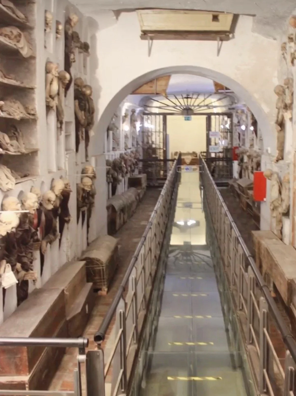 Hall view of catacomb