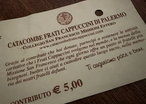 Ticket to Catacombe Frati Cappucini di Palermo 5 Euro