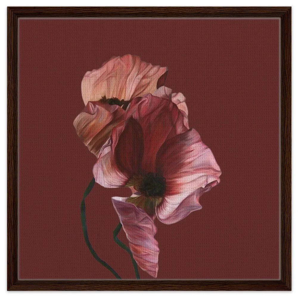 Floral Echoe Burgundy Pink