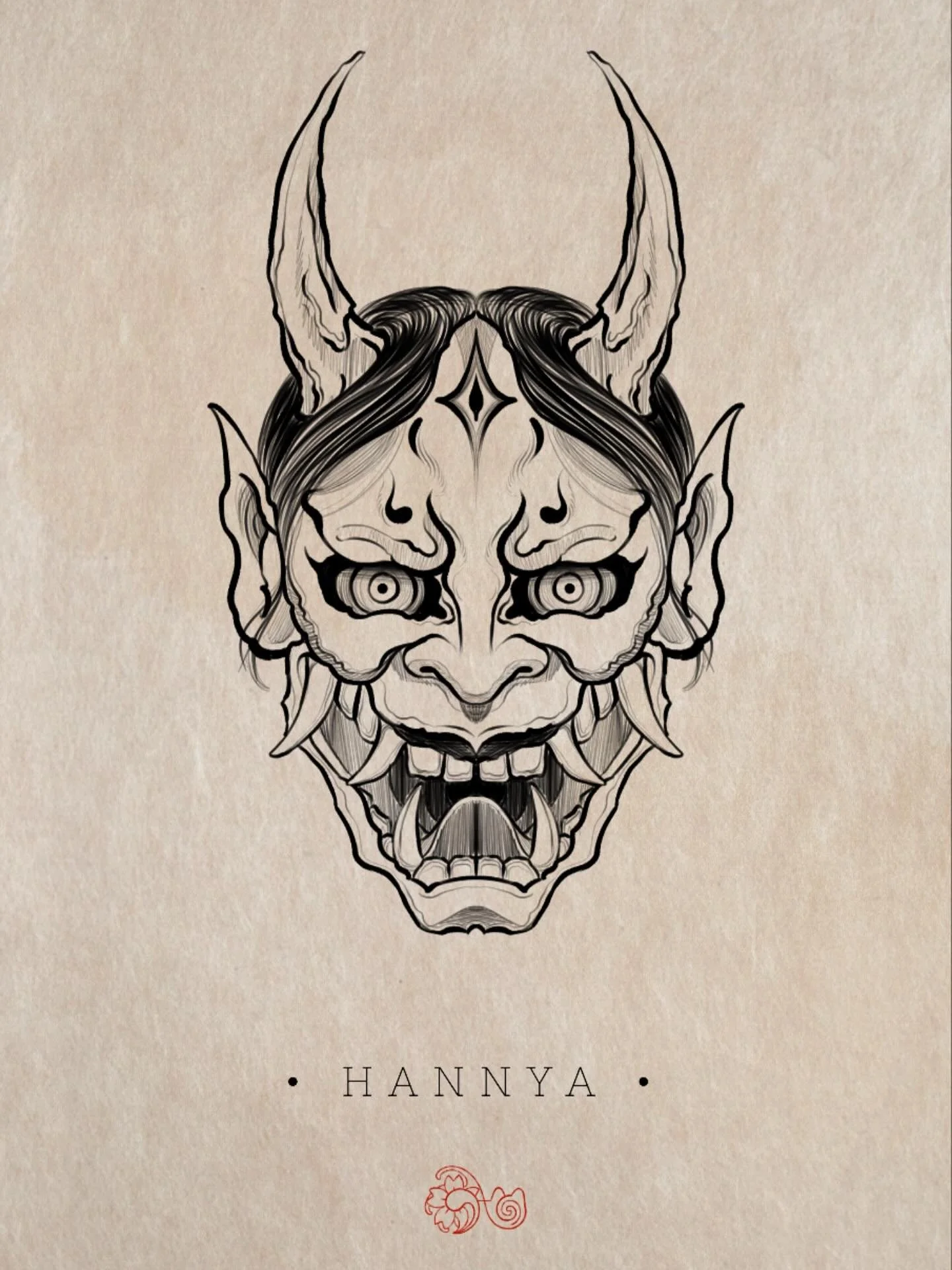 &bull; H A N N Y A &bull; 

~ For the Japanese inktober! 
These will be available for the Halloween flash day on the 31st of October in our shop! 

#inktober #japaneseinktober #hannyatattoo #japanesetattoo #hannyaillustration #inktoberjap2025