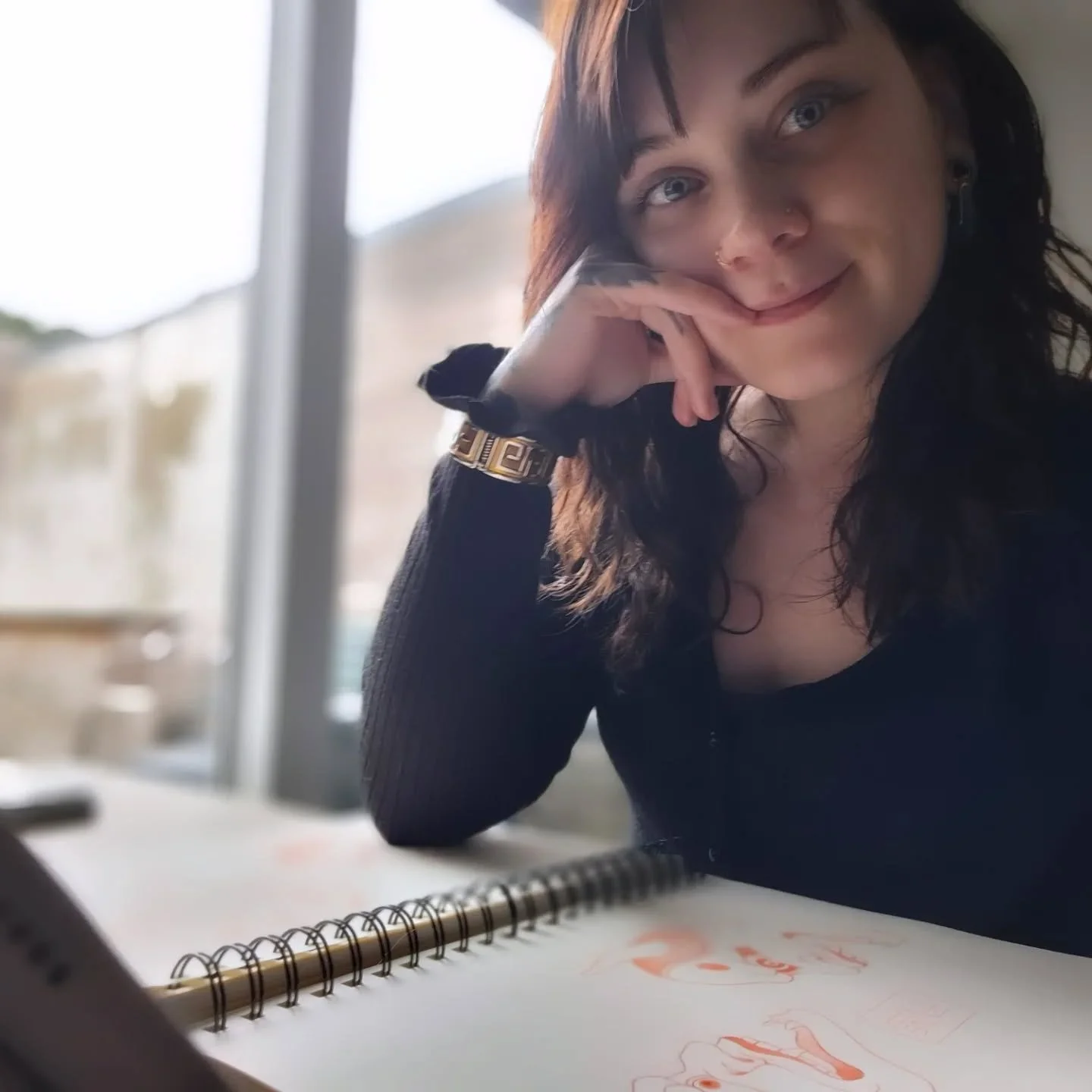 🤠 Howdy! This has been my drawing spot for the last few weeks &bull; I am following a oriental drawing course by the amazing artist and teacher @yunhetattoo along with many of my classmates. We are learning so many things from background, to flowers