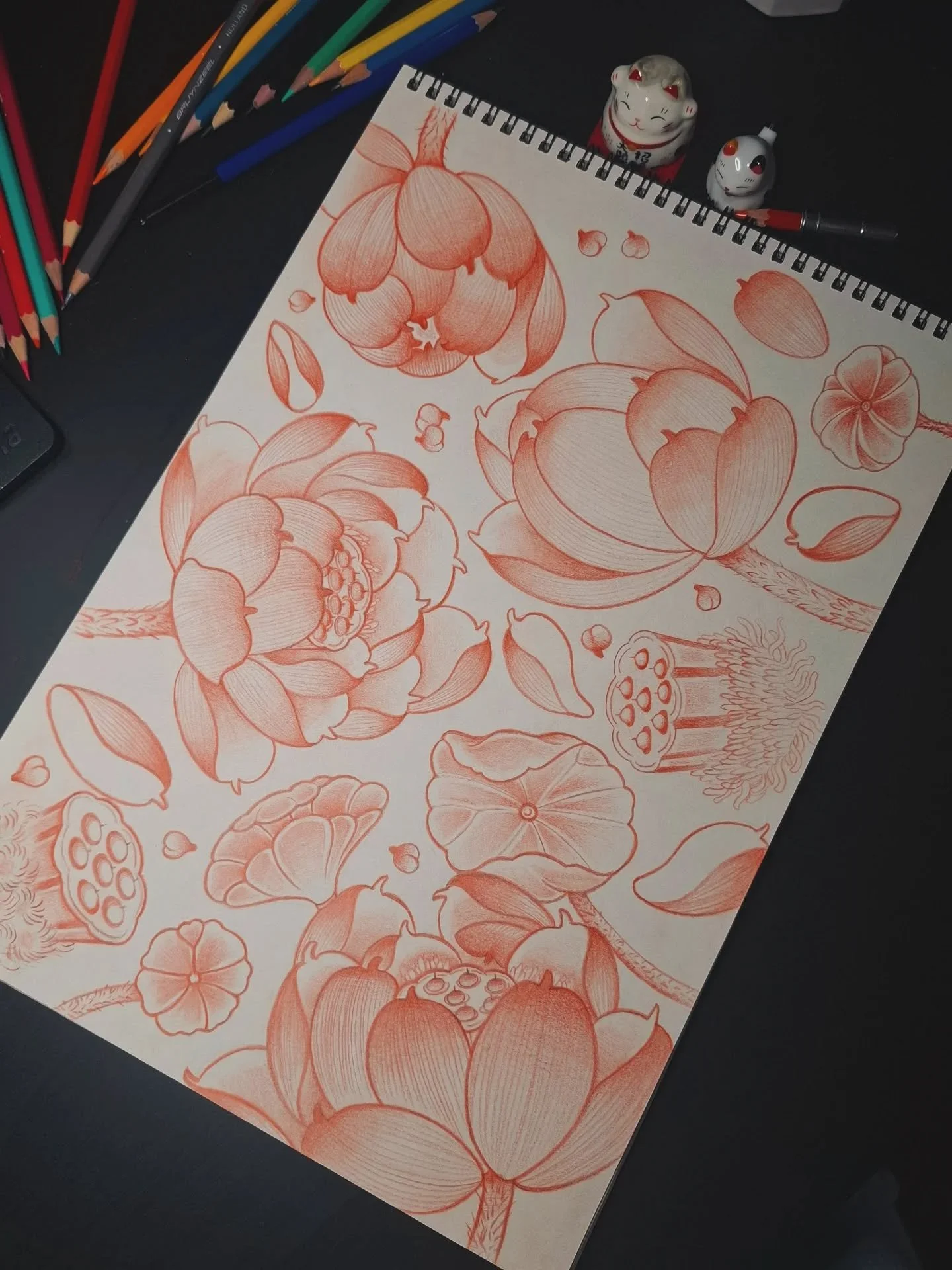 🪷 Lotus Flash &bull; All available for tattooing.

&bull; Each flower can be used as an individual tattoo or you can mix and match these in another project. If you like what you see don't hesitate to contact me and ask about the possibilities. [𝘼𝙡