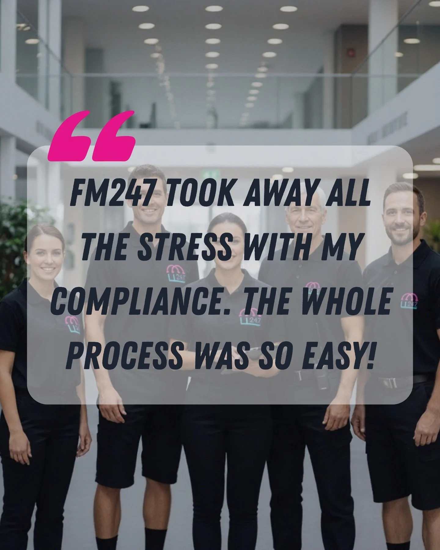 Facilities management isn&rsquo;t just about fixing problems &mdash; it&rsquo;s about preventing them.

As Facilities Management Consultants, FM247 helps businesses take control of their buildings, compliance and operational risks with expert insight