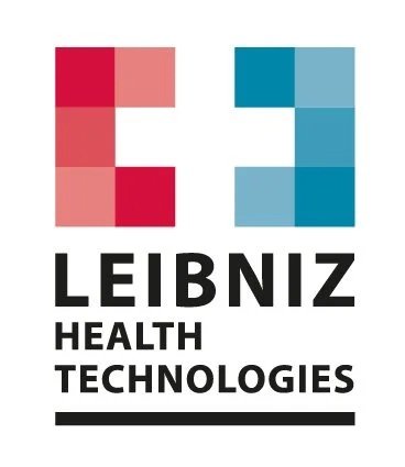 Logo with a stylized red and pink number 5 on the left and a blue number 3 on the right, above the text 'Leibniz Health Technologies'.