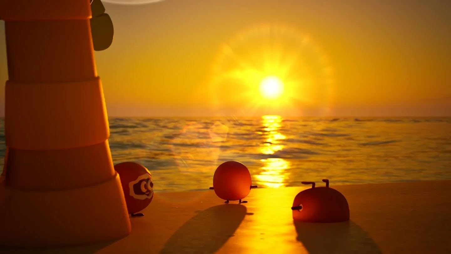 Golden hour in TonTon Galaxy ☀️🌴

Our little Cocokoros 🥥 taking a moment to enjoy the calm before their next big adventure.

Just another sunset on a tiny beach in a vast universe&hellip; 🌌✨

#TonTonGalaxy #IndieGameDev #StylizedArt #UnrealEngine 